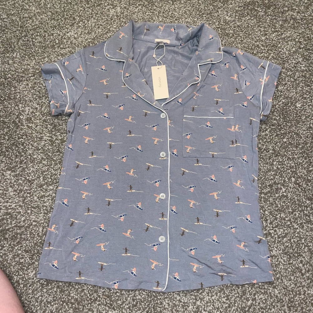 Eberjey The Shortie PJ Set - Surf Girls